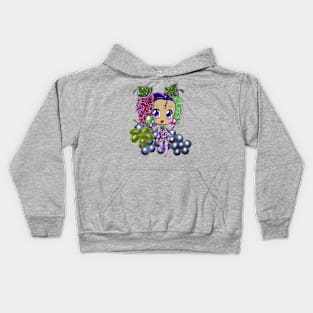 Grape chibi Kids Hoodie